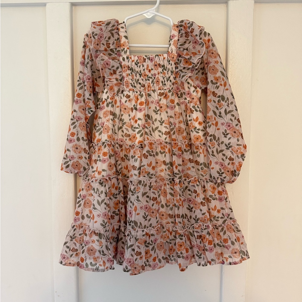 Cheeky Plum Pink and Orange Floral Dress